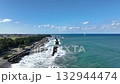 Waves, detached breakwaters, and offshore wind turbines off the coast of Nyuzen Town, Toyama Prefecture 132944474