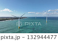 Waves, detached breakwaters, and offshore wind turbines off the coast of Nyuzen Town, Toyama Prefecture 132944477