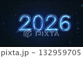 2026 made of particles floating in the air 132959705