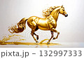 Running Golden Horse 132997333
