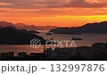 尾道　千光寺山山頂夕焼け夕焼け 132997876