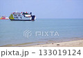 A Ferry Boat That Is Turning Towards The Sea 133019124