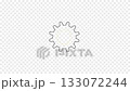 Gear wheel animated icon. Video clip with alpha channel. 133072244