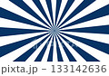 回転する白と藍色の放射線 133142636