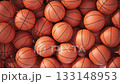 Basketball ball transition revealing effect. 3d animation 133148953