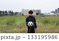 Soccer player portrait 133195986