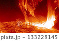 Solar Flare Erupts from Sun 4K Video 133228145