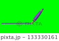 万年筆で左から右に線を引く(紫色インク) 133330161
