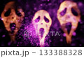 Eerie Expressions Ghostly Screams Portrayed in Stunning and Vivid Colors for All to See 133388328