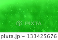 Animated Star Shaped Snowflakes and Winter Particles Falling on a Green Screen Chroma Key Overlay Element. 133425676