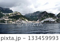 Positano coastline with cliffs, Amalfi, Italy 133459993