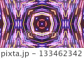 Abstract symmetrical composition, 3d elements light up like bulbs with multicolor neon light. Looped bg for show or events, exhibitions, festivals or concerts, music videos, DJ or VJ for night clubs. 133462342