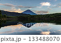Timelapse of upside-down Fuji reflected on the water surface from Lake Sai 133488070