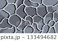 Looping background material of pixelated swaying sea surface, gray 133494682