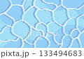 Loop background material of swaying pixelated sea surface, light blue 133494683