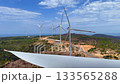 Wind turbines from above 133565288