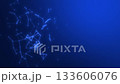 Abstract ai tech cyber connect lines and dots background. Molecular atom network particles grid evolution big data motion design concept. Loop 133606076