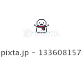 8-bit pixel art snowman with snow. looped animation 4k 30fps 133608157