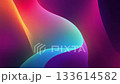 Abstract looping background video with gently pulsating colorful gradient lights 133614582