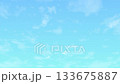 A CG background video of a blue sky with slowly flowing clouds. A refreshing and pleasant natural video. 133675887