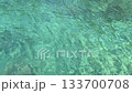 Ocean blue flowing water surface. 133700708
