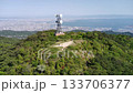 兵庫県神戸市六甲山 快晴の山頂より空撮 六甲山地と神戸市の街と海 兵庫県神戸市六甲山 快晴の山頂より空撮 六甲山地と神戸市の街と海 133706377
