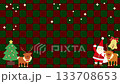 Loopable Christmas background video featuring moving Santa Claus and reindeer 133708653