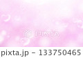 Animated video with lots of light and heart-shaped soap bubbles floating on a pink background 133750465