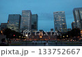 Tokyo, Japan: Tokyo Station and skyscrapers, business district scenery (long-time time-lapse photography from day to night) 133752667