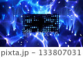 遊戲影片背景：點陣網路的燈光如同音樂會公告板，營造出聚光燈和音樂會氛圍。 133807031
