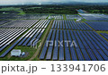 Aerial view of solar panels of a power plant. Energy of sun 133941706