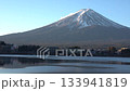 [8K to 4K] Mt. Fuji and Lake Fujikawaguchiko illuminated by the morning sun: The frozen silence of beautiful winter nature 133941819