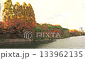 Vivid autumn leaves in Osaka Castle Park Vivid autumn leaves in Osaka Castle Park 133962135
