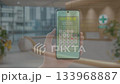 A smartphone that checks appointment dates using an internal medicine appointment booking app 133968887