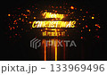 Merry Christmas and Happy New Year glow colorful neon text effect animation with glow snowflake particles cinematic title on black abstract background.Ending cover for end scence trailer winter snow,  133969496