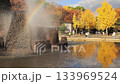 Vivid autumn leaves in Osaka Castle Park Rainbow Fountain Vivid autumn leaves in Osaka Castle Park Rainbow Fountain 133969524