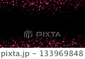 Abstract loop flickering pink hearts particles animation flow on black background. Animation for Valentine day, Birthday party, wedding or any holiday. Background for romantic animation.  133969848