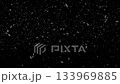 Beautiful loop flickering glow white particles falling animation on black abstract background. 133969885