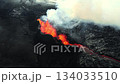 Eruption of an Active Volcano With Lava Flow from Crater 134033510