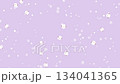 Falling snow and long-tailed tit (purple background) 134041365