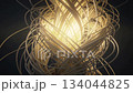 Intertwined shimmering subtle visual rhythm 134044825