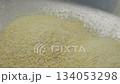 Yellow uncooked  corn polenta  134053298