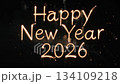 Happy New Year 2026 Celebration with Fireworks and Bright Colors 134109218