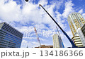 Construction work and cranes in central Tokyo [Zoom & Time Lapse] 134186366