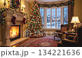 Cozy Room W Fire Tree 134221636