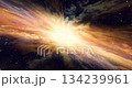 プレゼン用背景 前進する宇宙空間を抽象的に表現した背景映像 134239961
