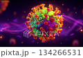 Explore the structure and behavior of a colorful virus in animated visualizations with detailed observations and scientific insights 134266531