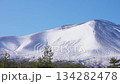 雪が積もった浅間山の風景動画 134282478