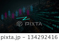 Trading visuals where stock charts and data intersect 134292416
