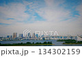 Parallax-style video, Odaiba scenery, Rainbow Bridge, parallax effect, composite video 134302159